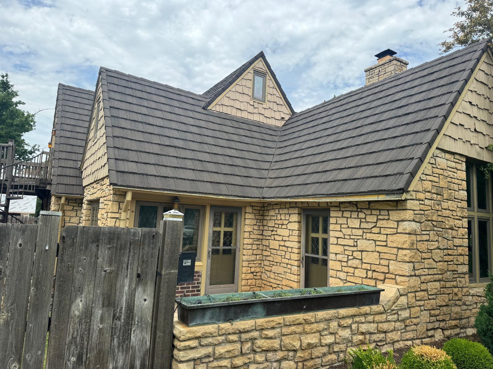 Beautiful residential roof installed by A-R Roofing & Exteriors team